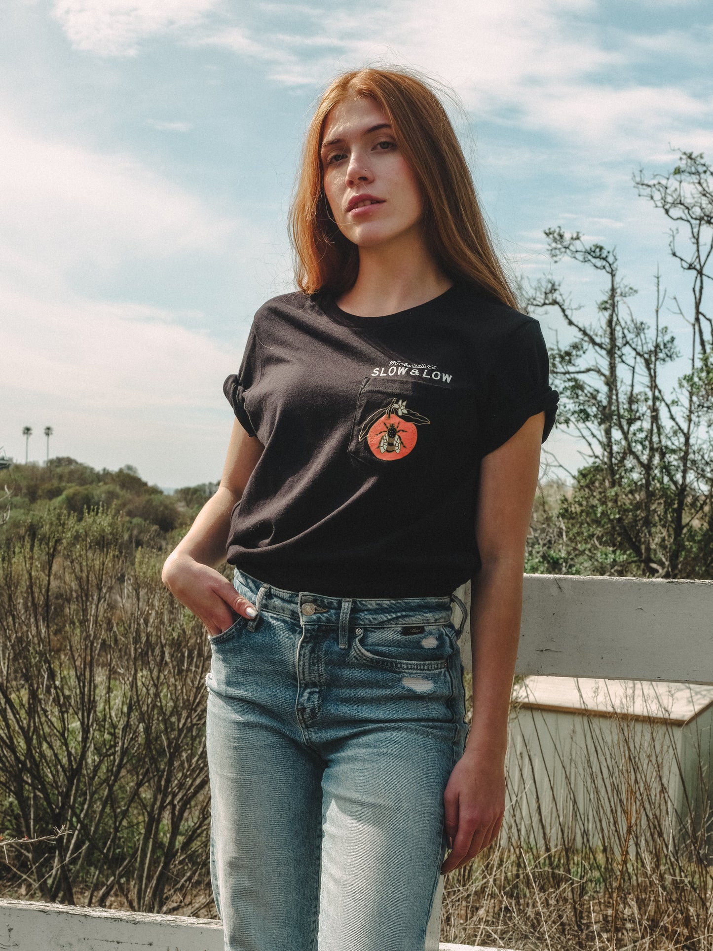 Slow & Low Bee Pocket Tee