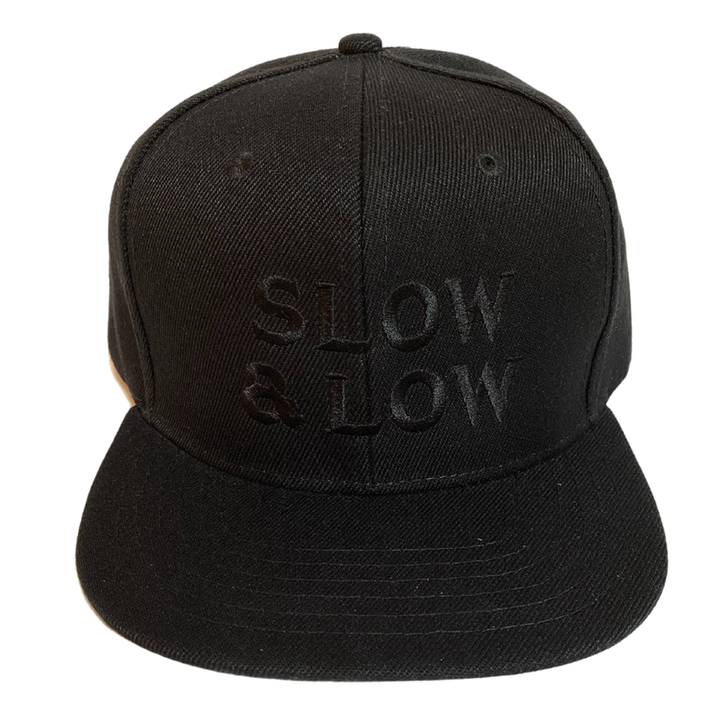 Slow & Low Black on Black Baseball Hat